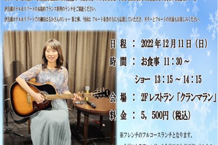 【12/11(日)】柳田はるかXmasディナーショー